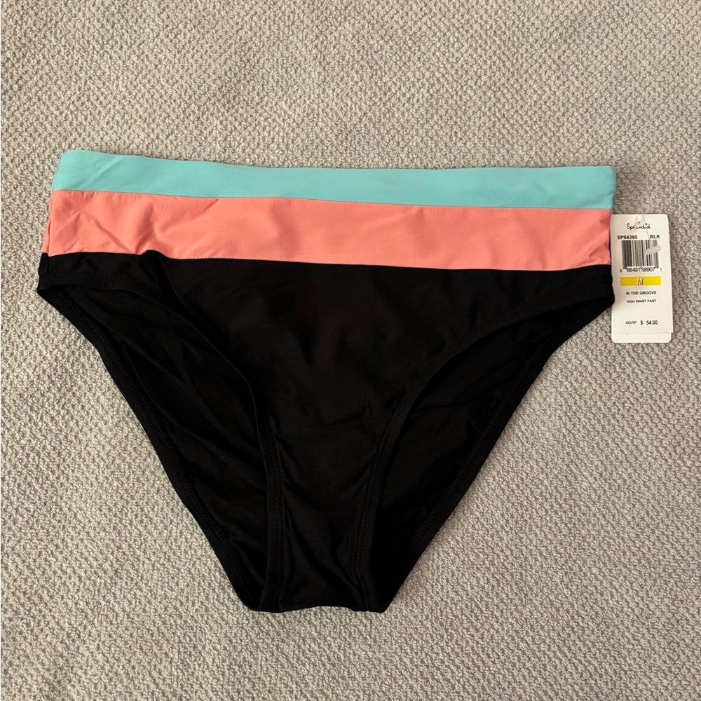 Splendid High Waisted Bikini Bottom Size Medium NWT | High Waist Bikini Bottom -